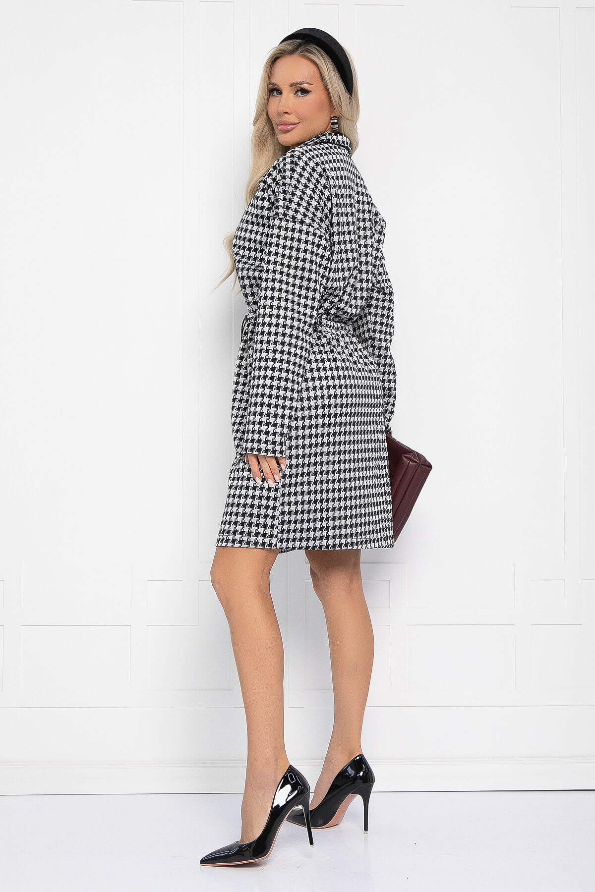 Платье Зарина (черно-белое) П14227-5М