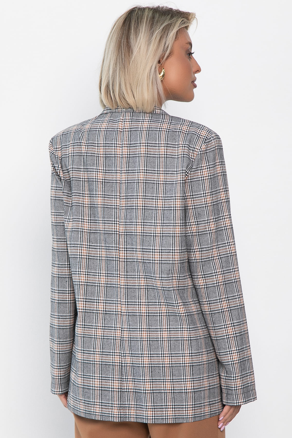 Жакет Нэри (корица/клетка) Б14110-33М