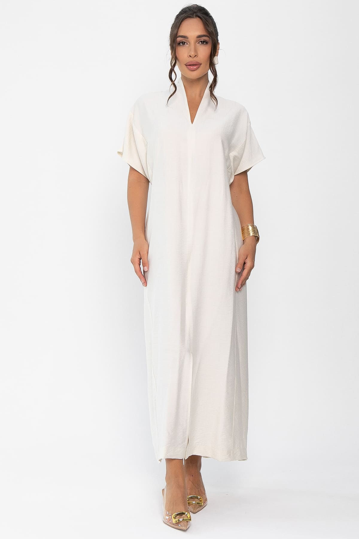 Платье Исландия (молочное) П14009-30М