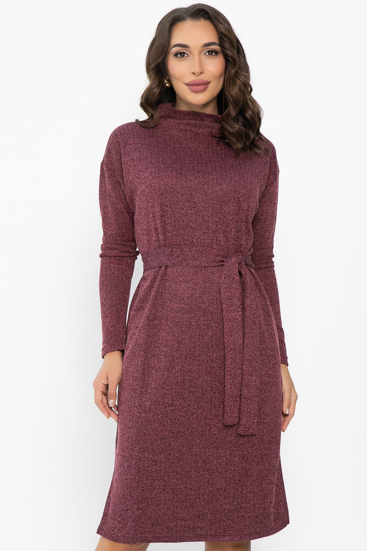 Платье В ритме мегаполиса (бордо) П14057-33М