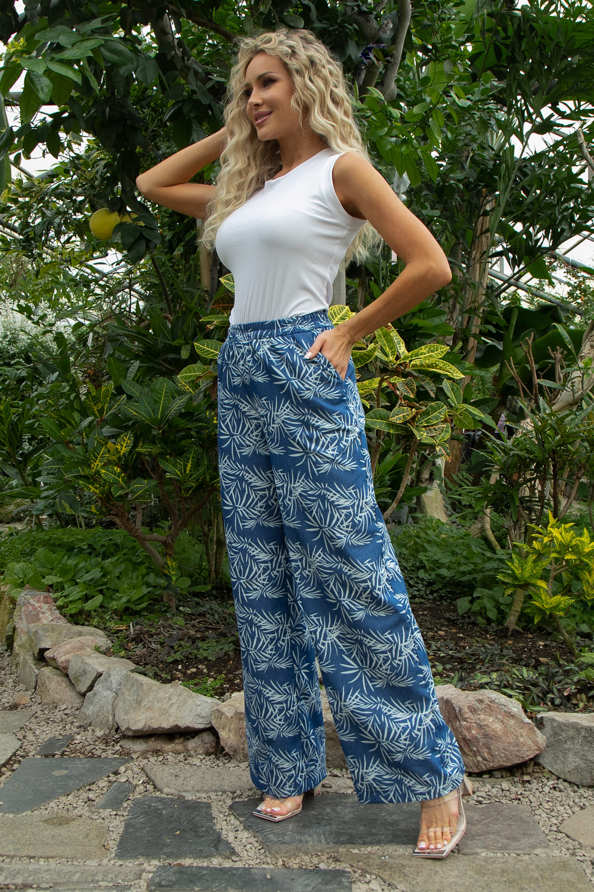 Брюки Летняя пора (синие) Б13477-16М