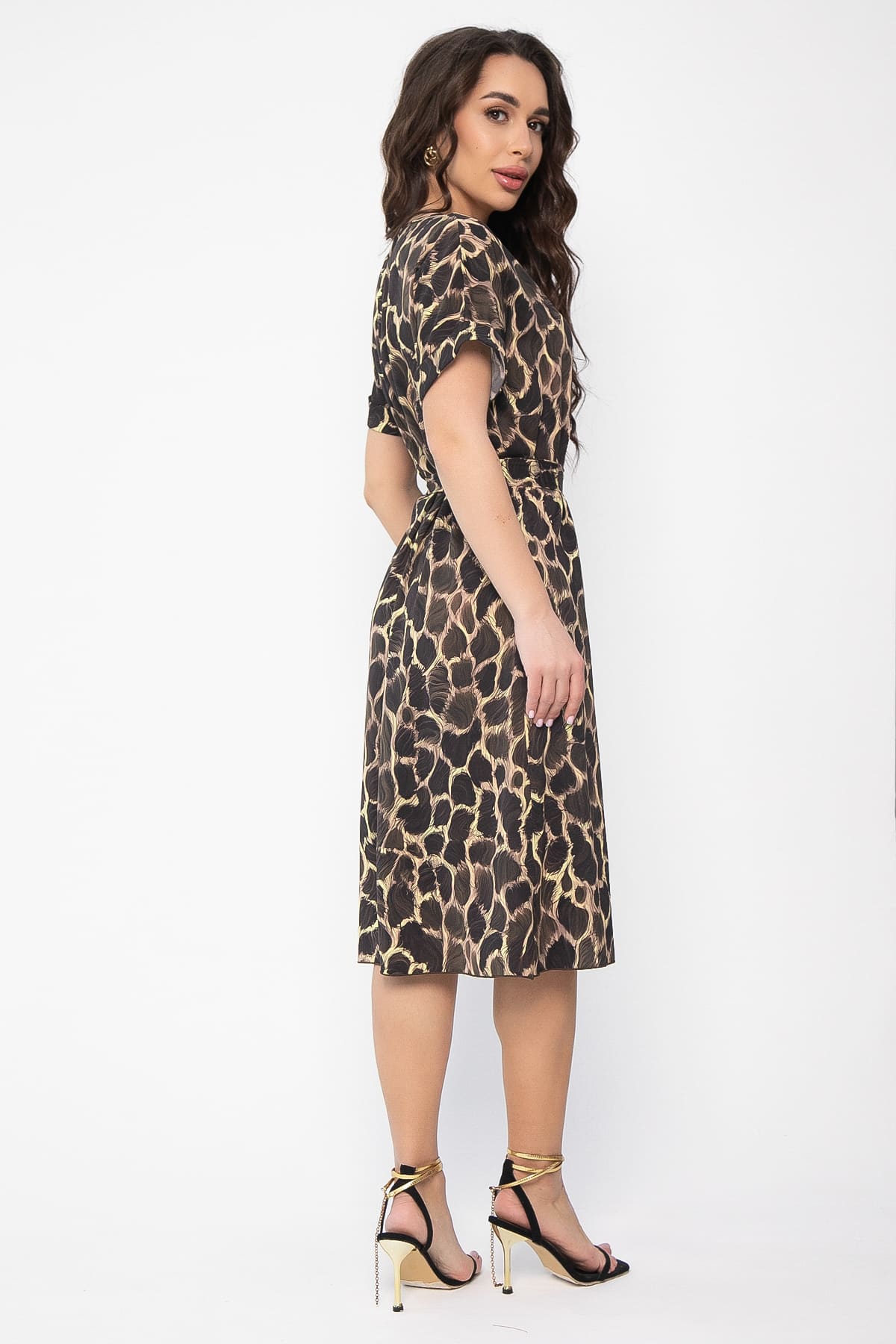 Платье Бренди (коричневое) П13619-12М