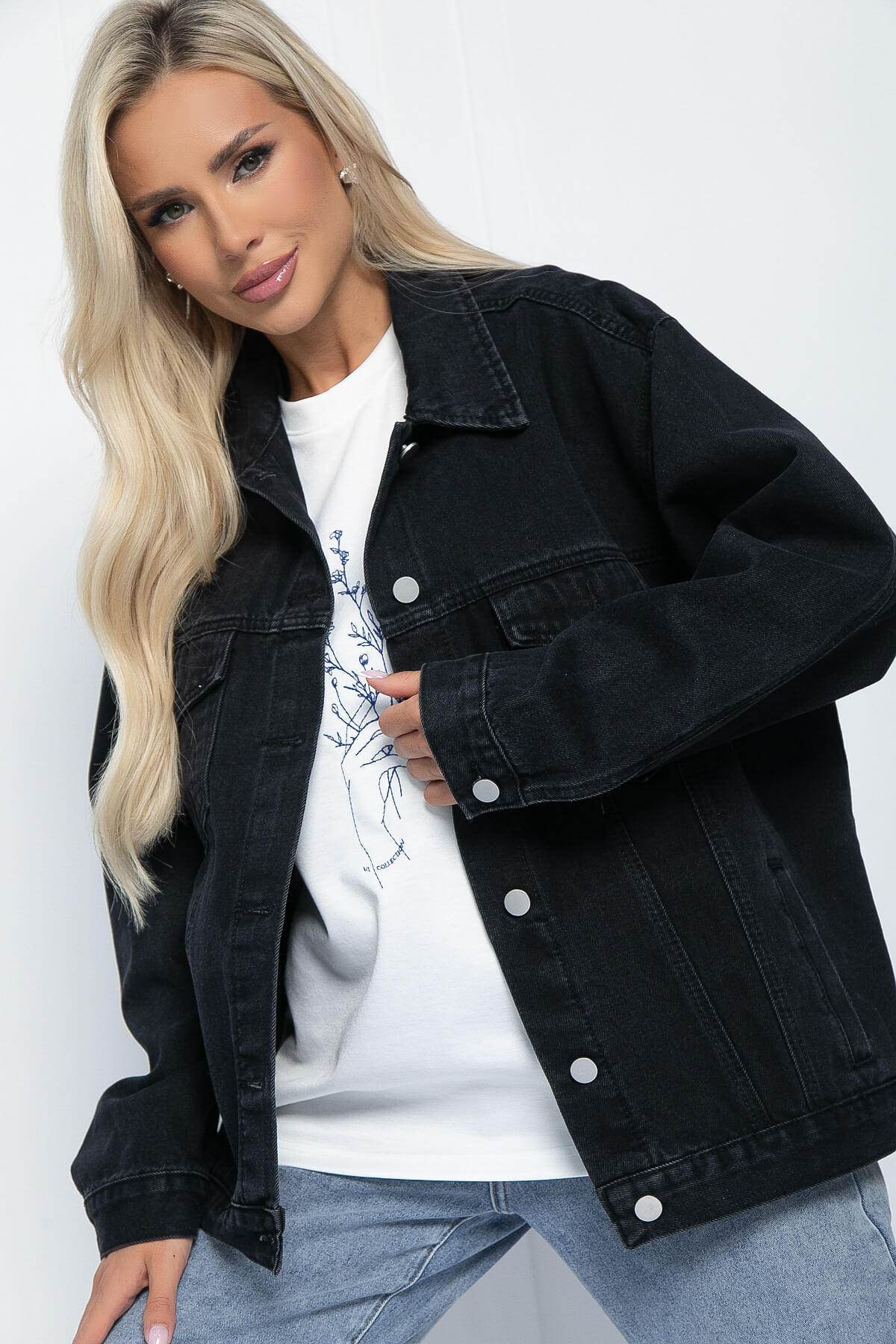 Жакет джинсовый Оклахома (черный) Б11268