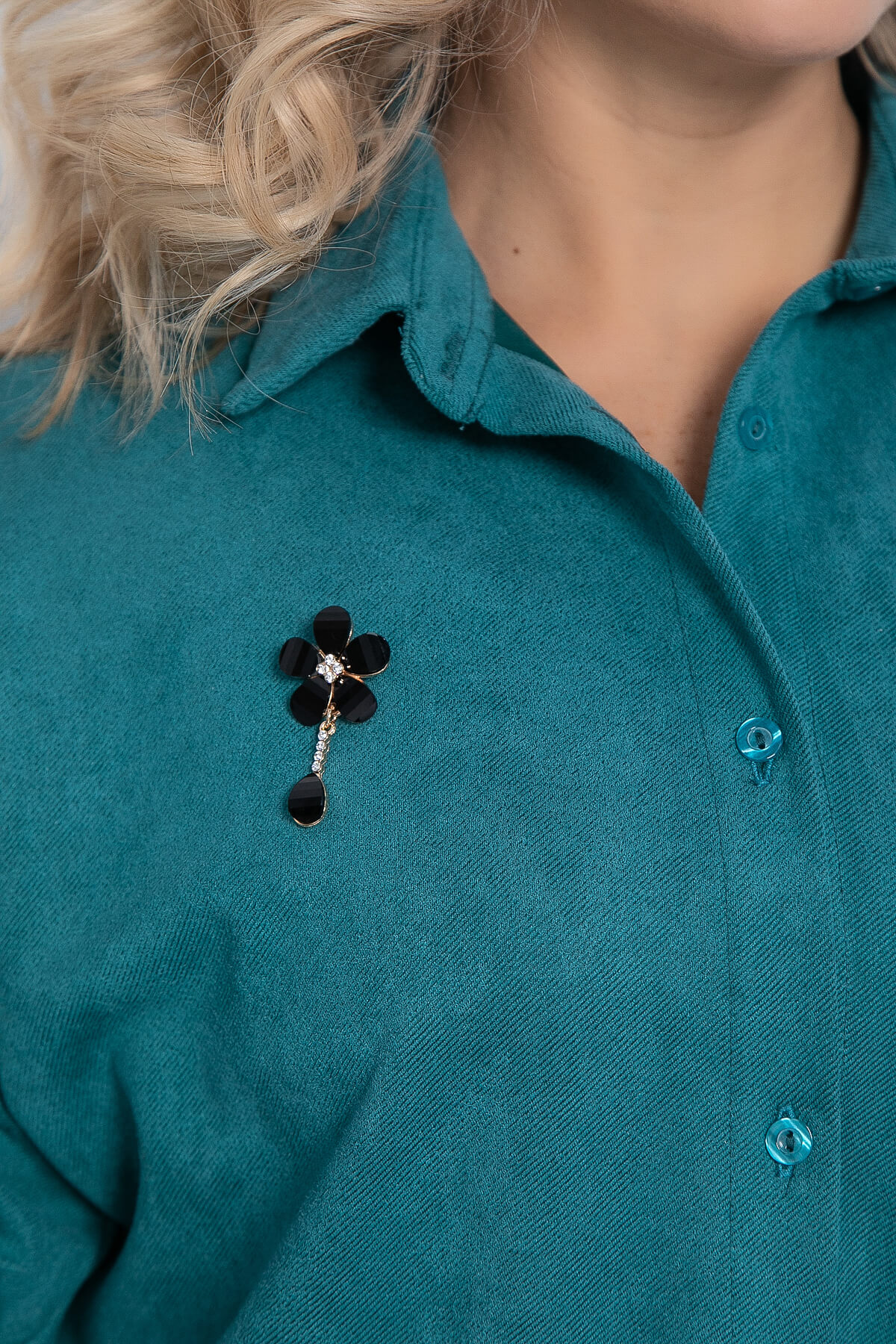 Рубашка Камета (зеленая) Б12349-18