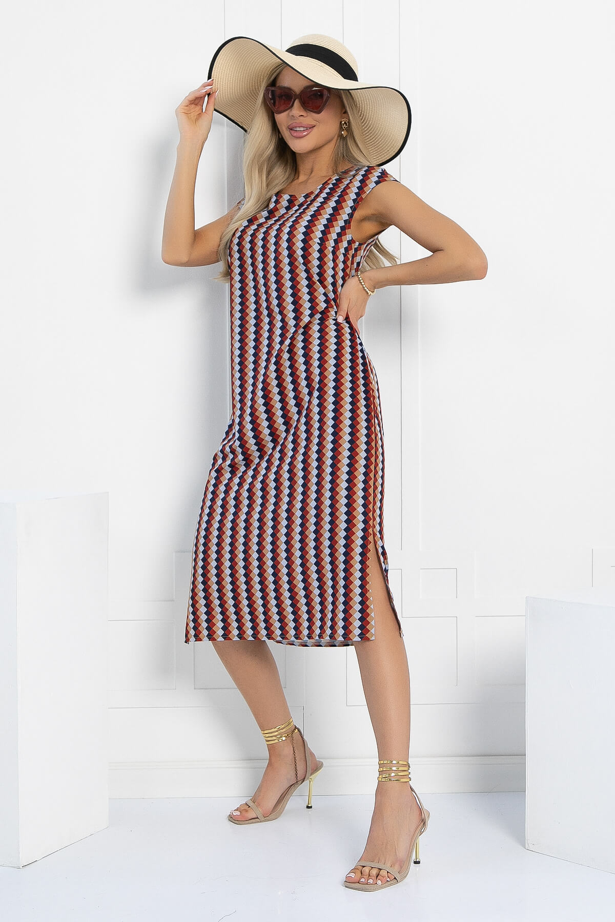 Платье Роксана (мультиколор) П13022-2М