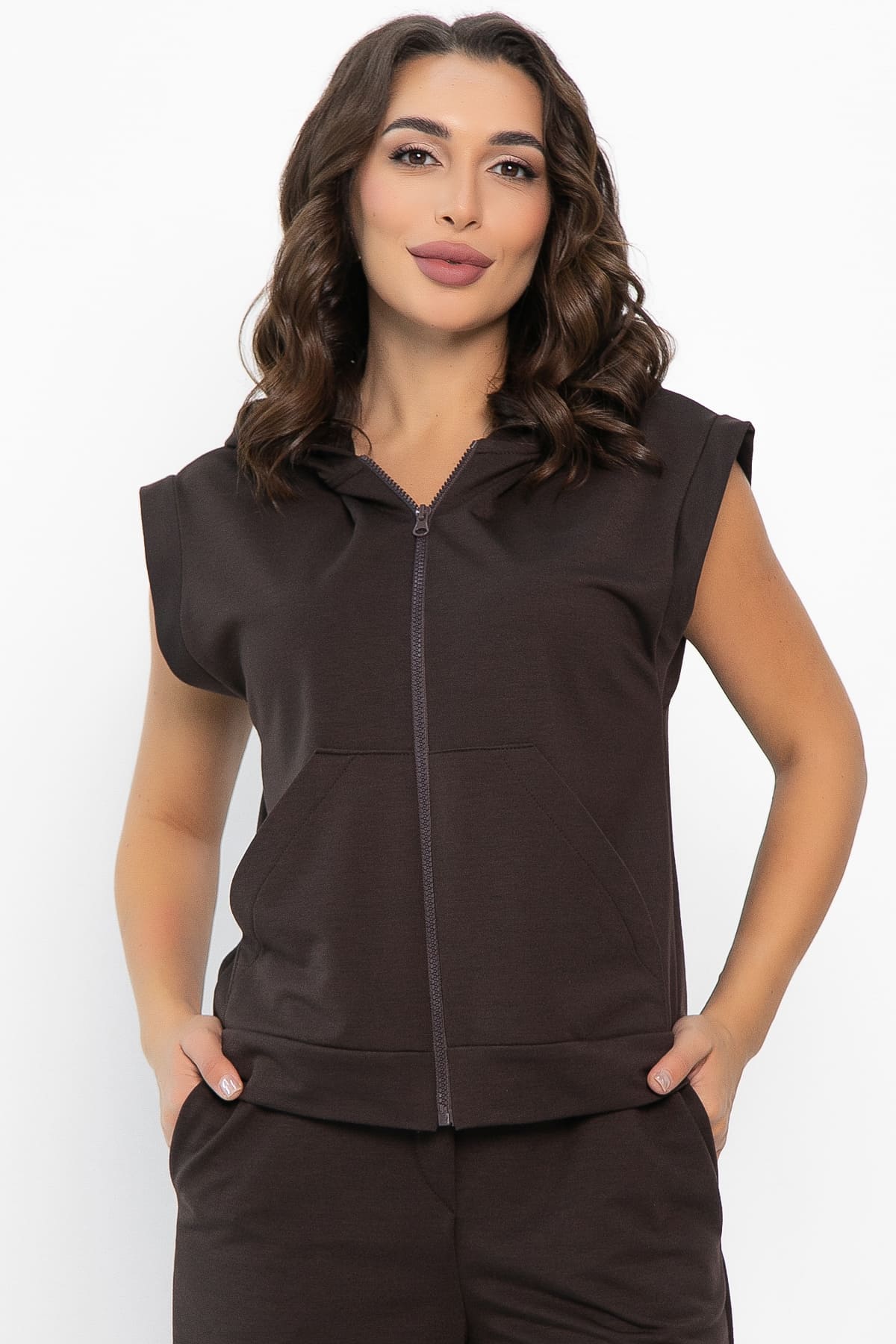 Жилет Хэрис (горький шоколад) Б14141-25М