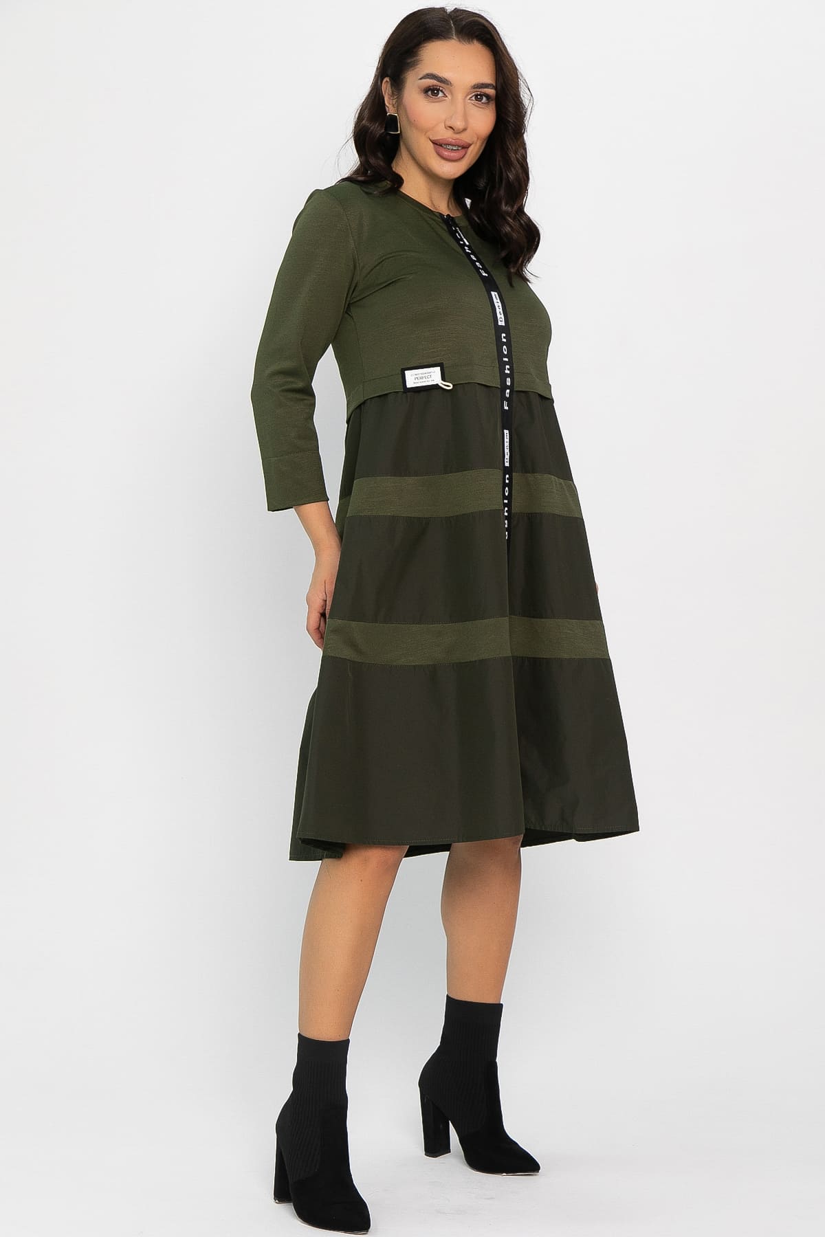 Платье Наири (хаки) П14427-5М