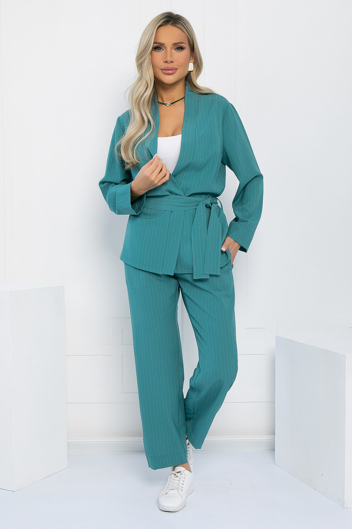 Костюм Поцелуй удачи (бирюза) К12849-1М