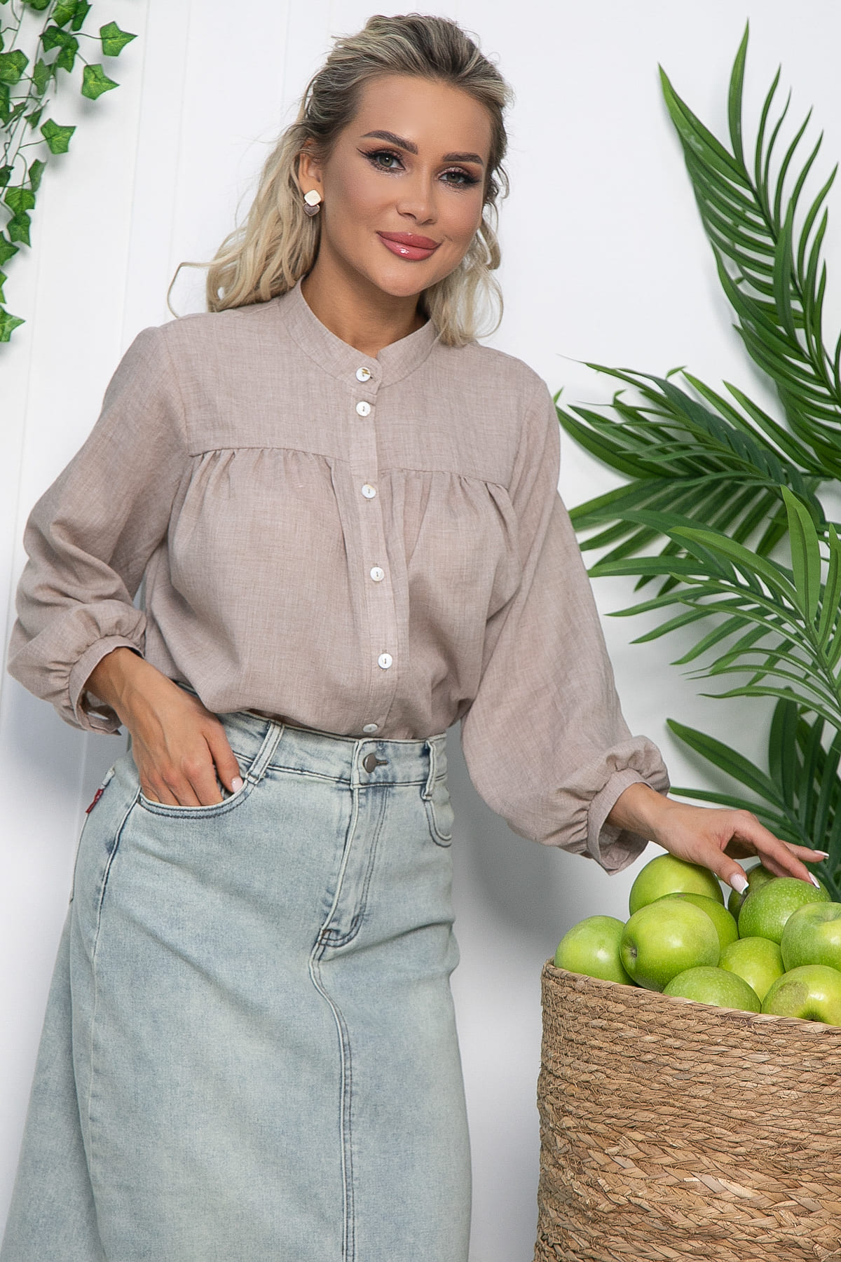 Блуза Ловец снов (бежевая) Б13618-5М