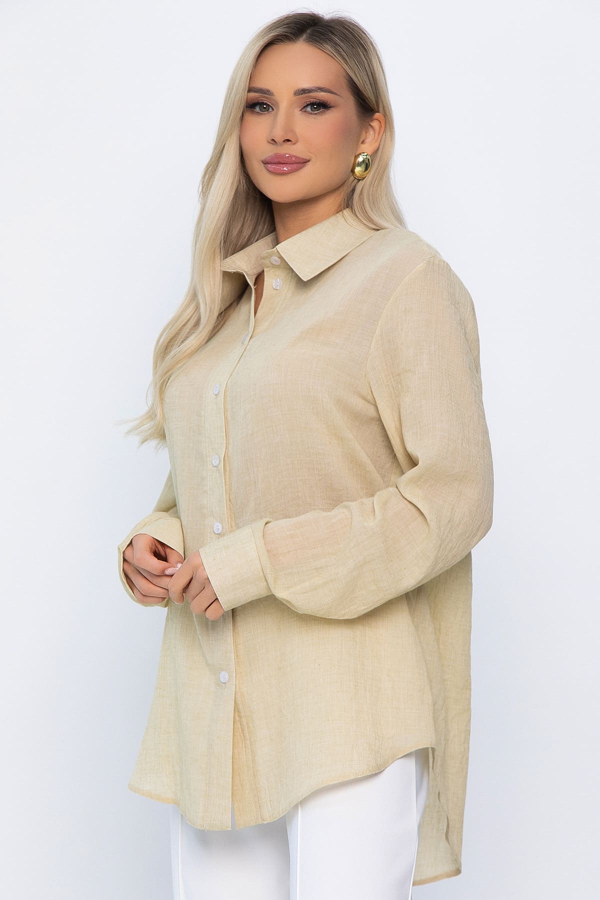 Рубашка Воздушное настроение (бежевая) Б15400-7М