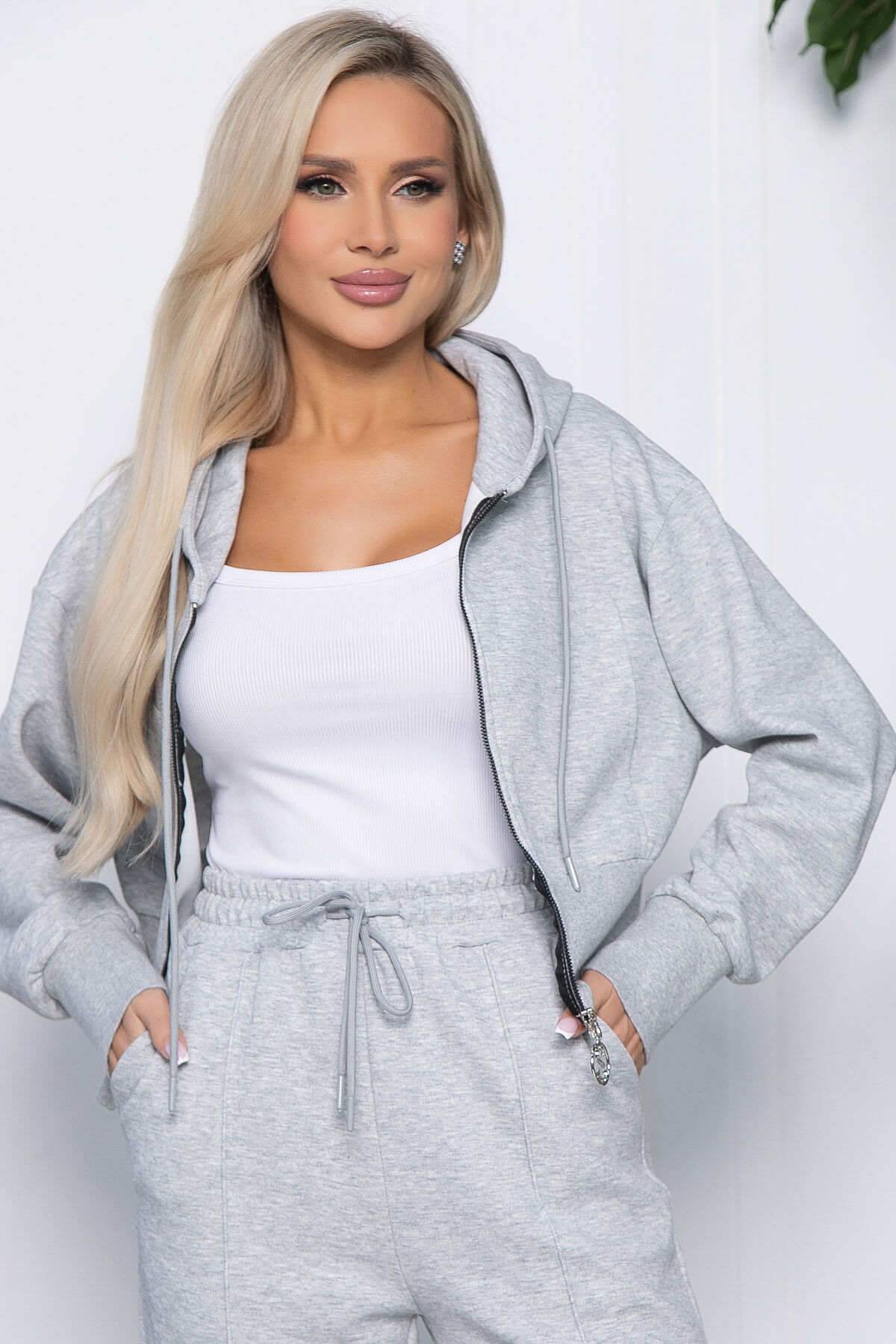 Костюм Движение (серый меланж) К10810