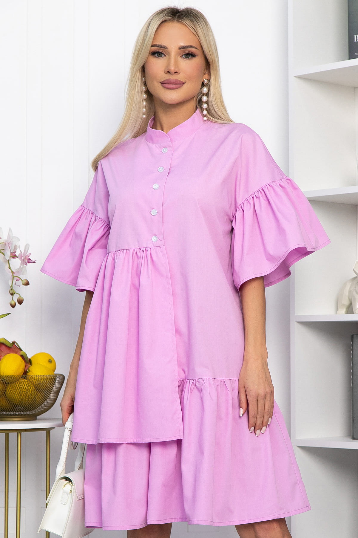 Платье Урания (светло-лиловое) П13913-36М