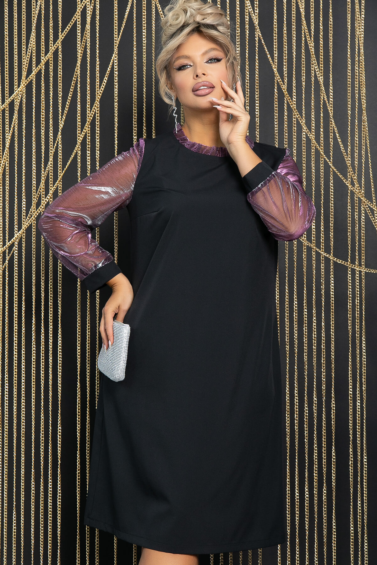 Платье Митчел (черное) П11777