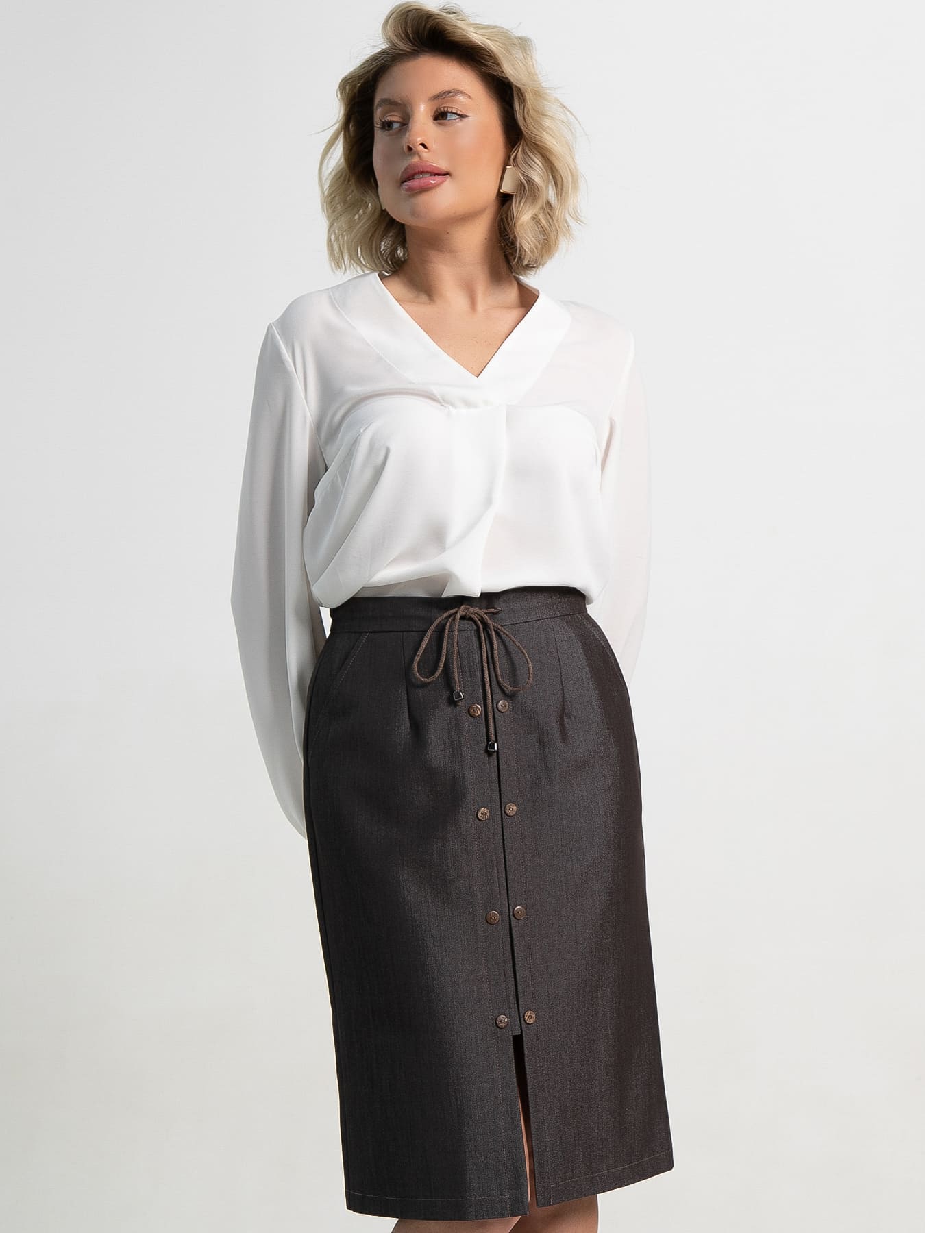 Юбка Этна (коричневая) Ю15109-3М