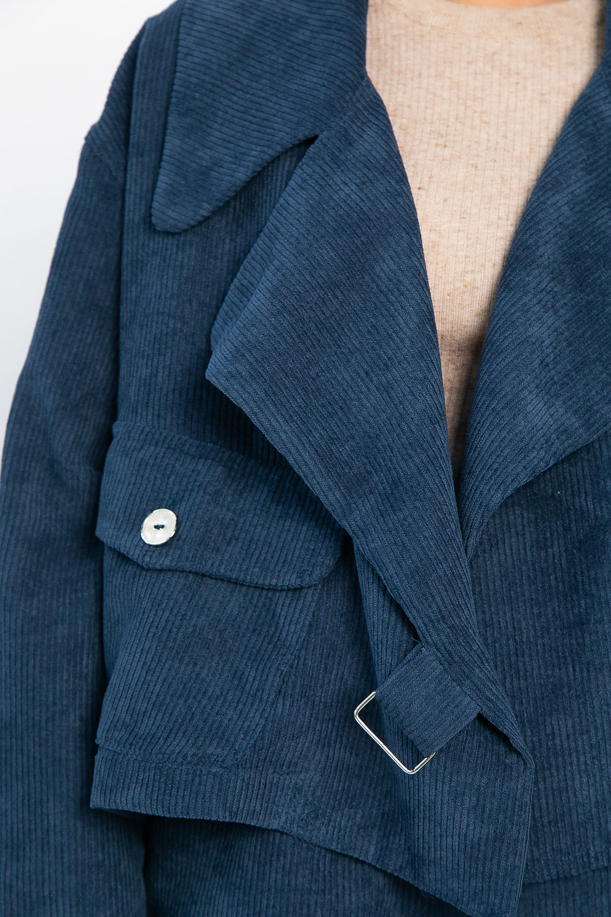 Жакет укороченный Динара (синий) Б14325-39М