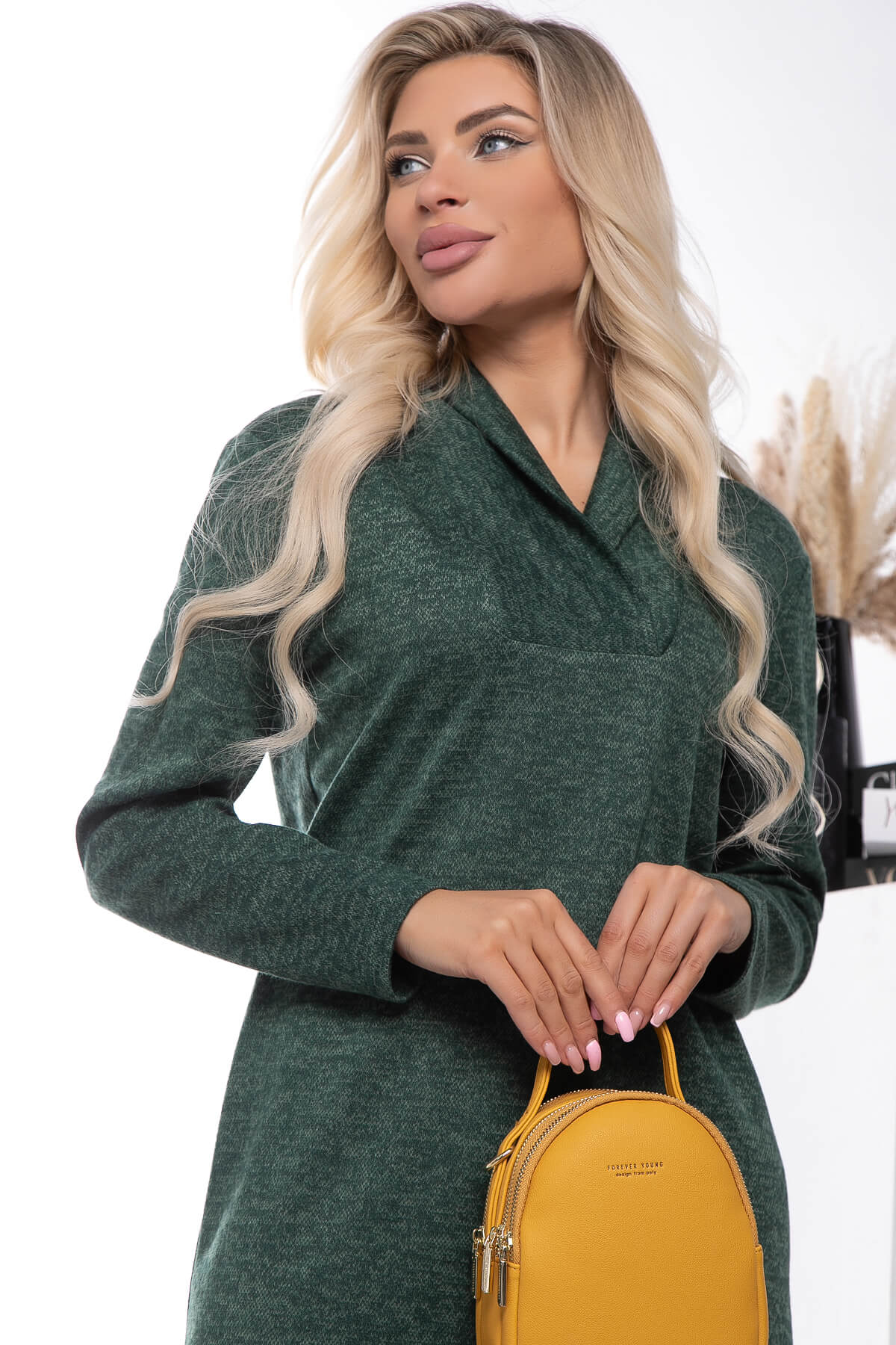 Платье "Анита" (хаки) П7604