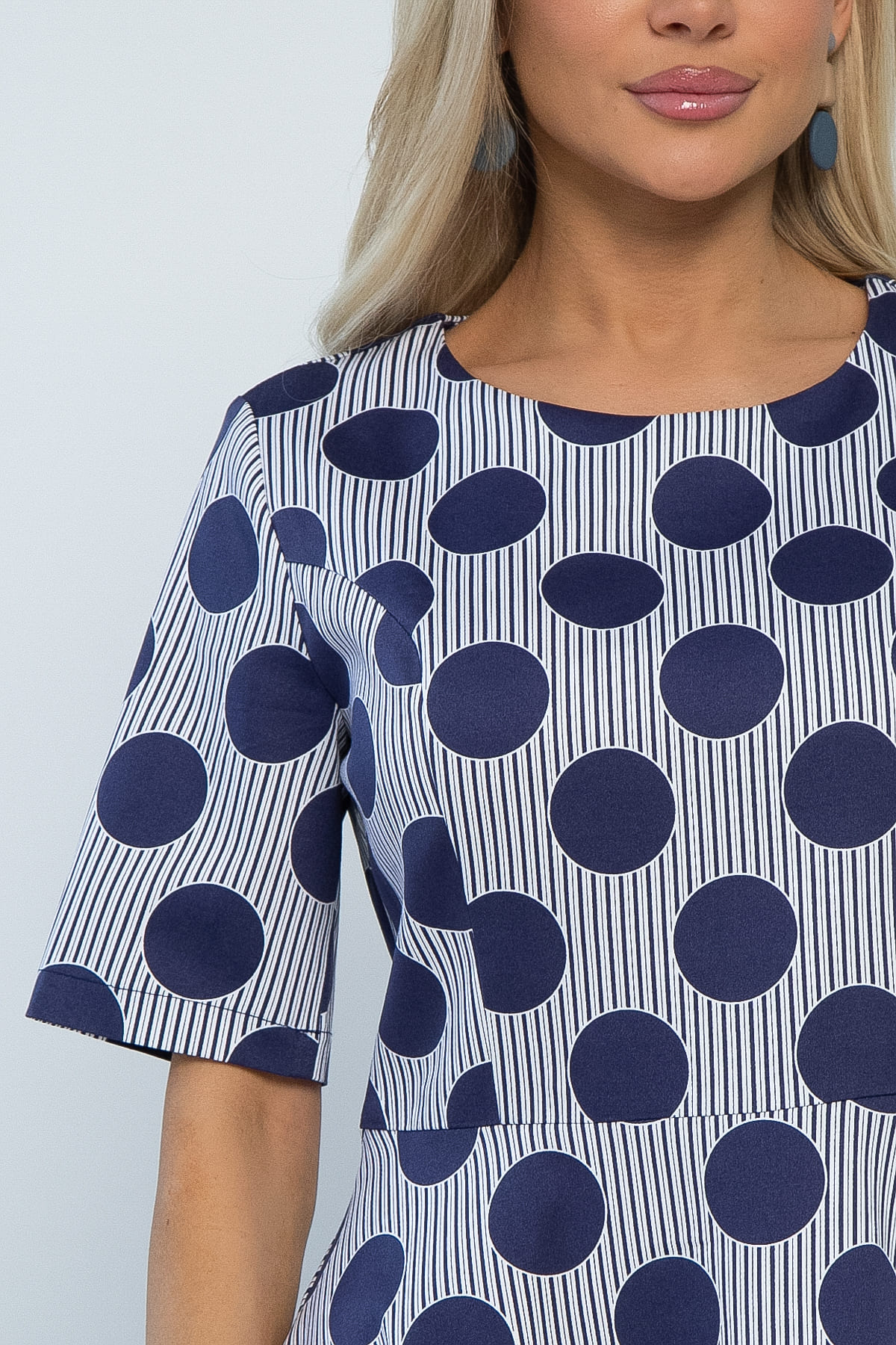 Платье Стиляги (голубое) П13418-16М