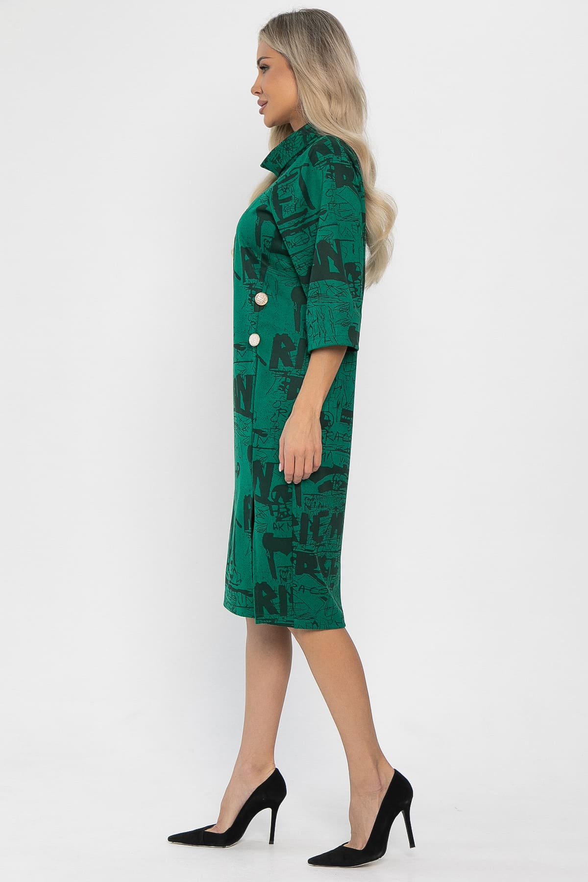 Платье трикотажное Конфетти (зеленое) П14295-18М