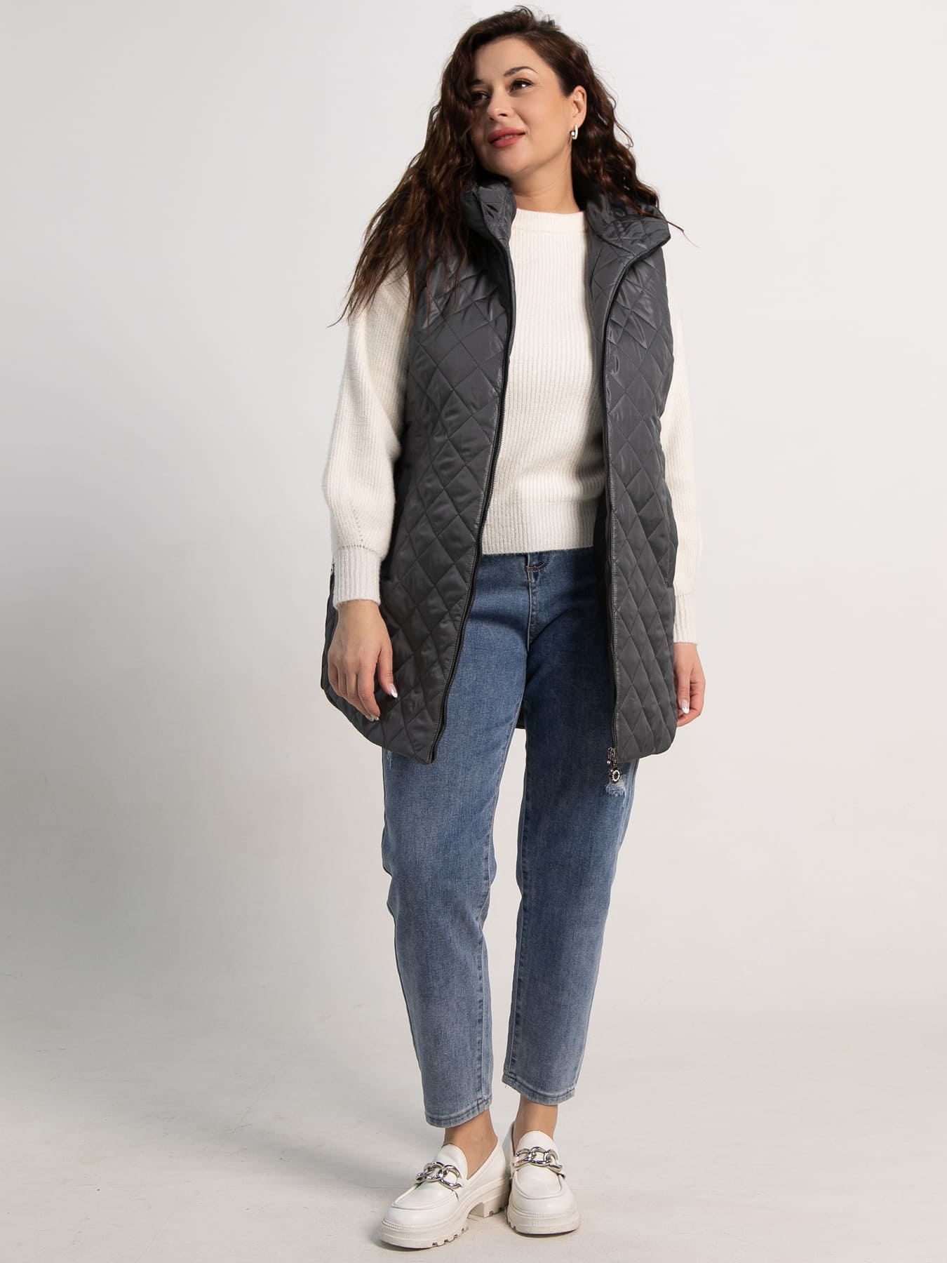 Жилет утепленный Фирменный стиль (графит) Б15320-18М