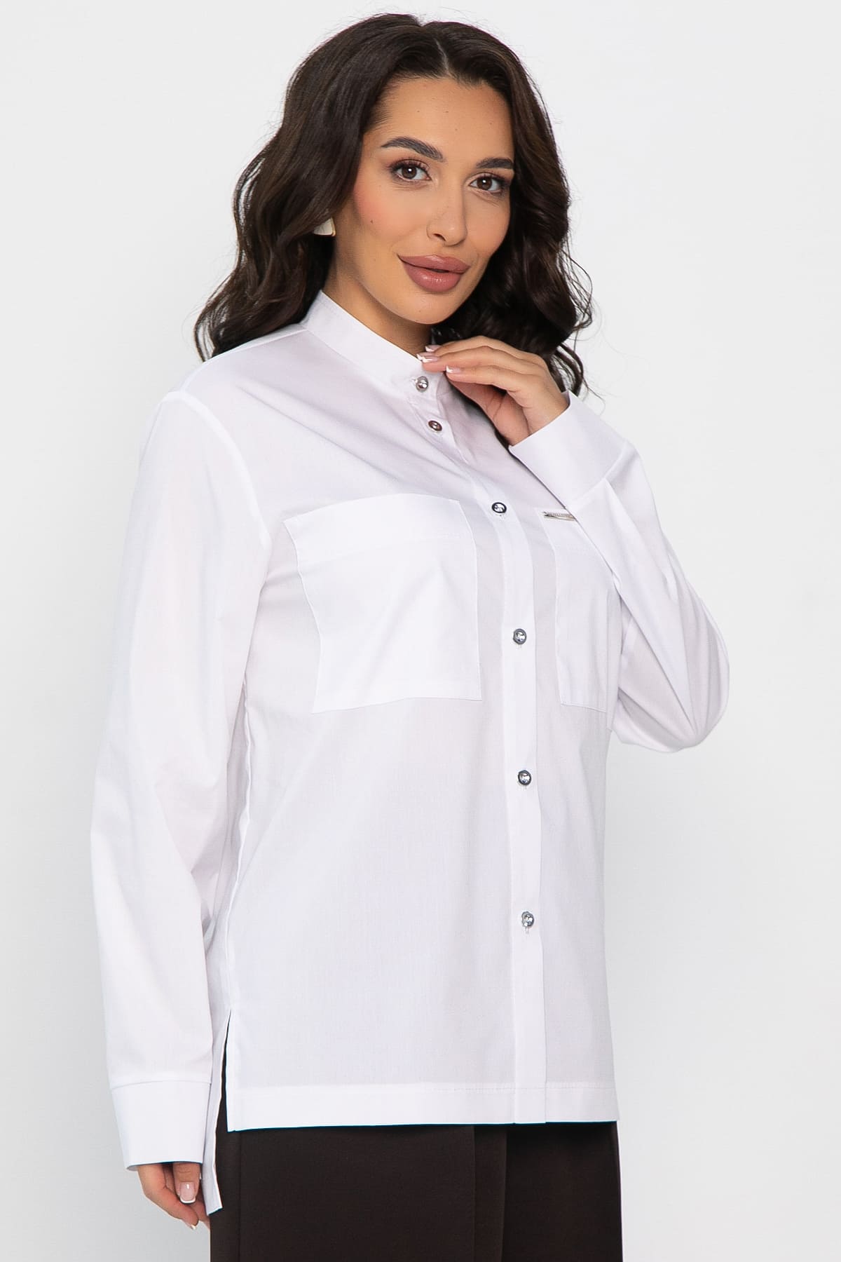 Рубашка хлопковая Асгарда (белая) Б14567-31М