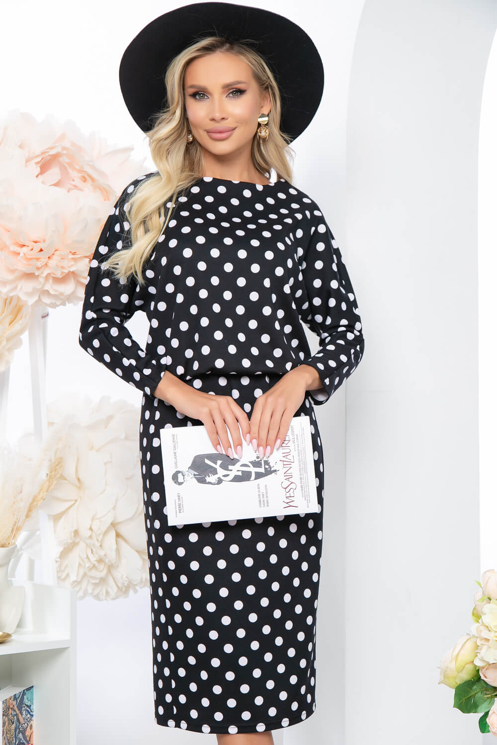 Платье "Джун" (горох) П5041