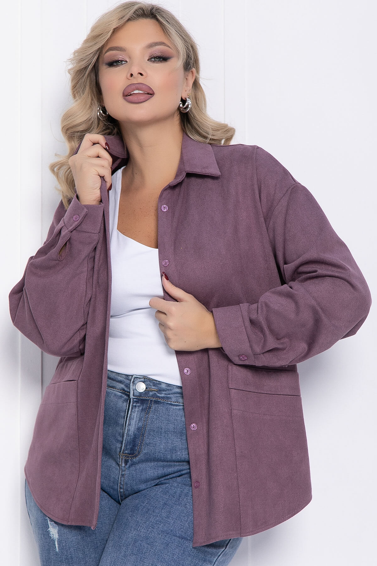 Рубашка Милолика  (сливовый) Б15440-18М