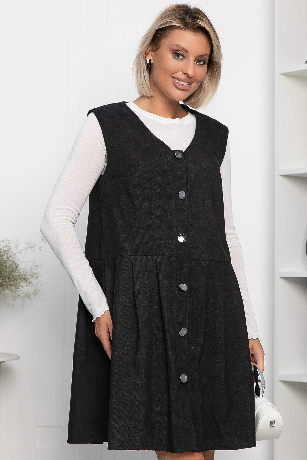 Сарафан Бенджи (черный) П14176-10М