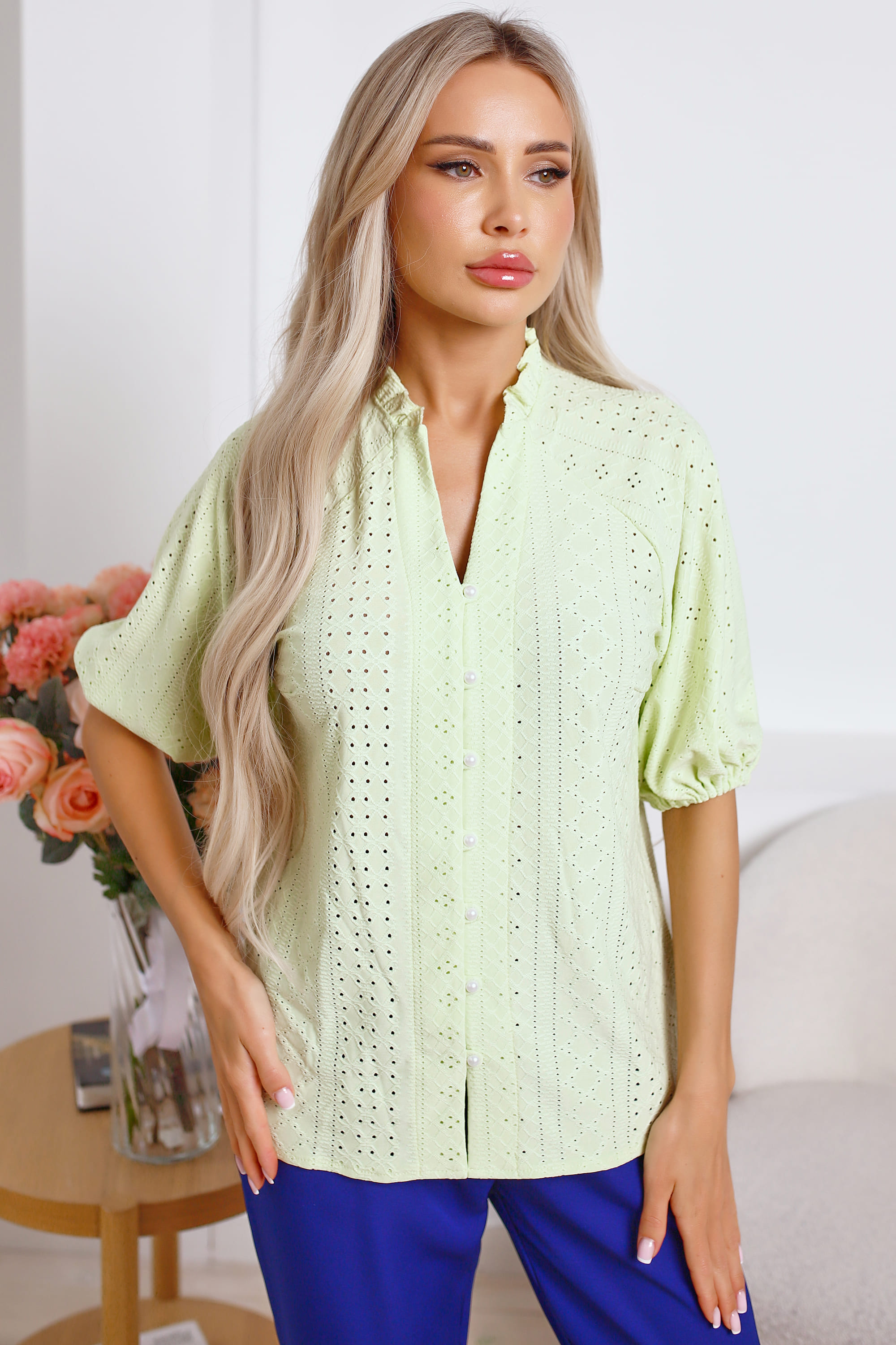 Блуза Люция (жёлтый) Б15326-45М