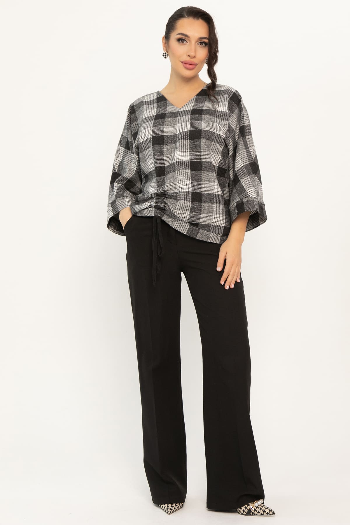 Блуза Ватсон (темно-серая) Б14686-12М