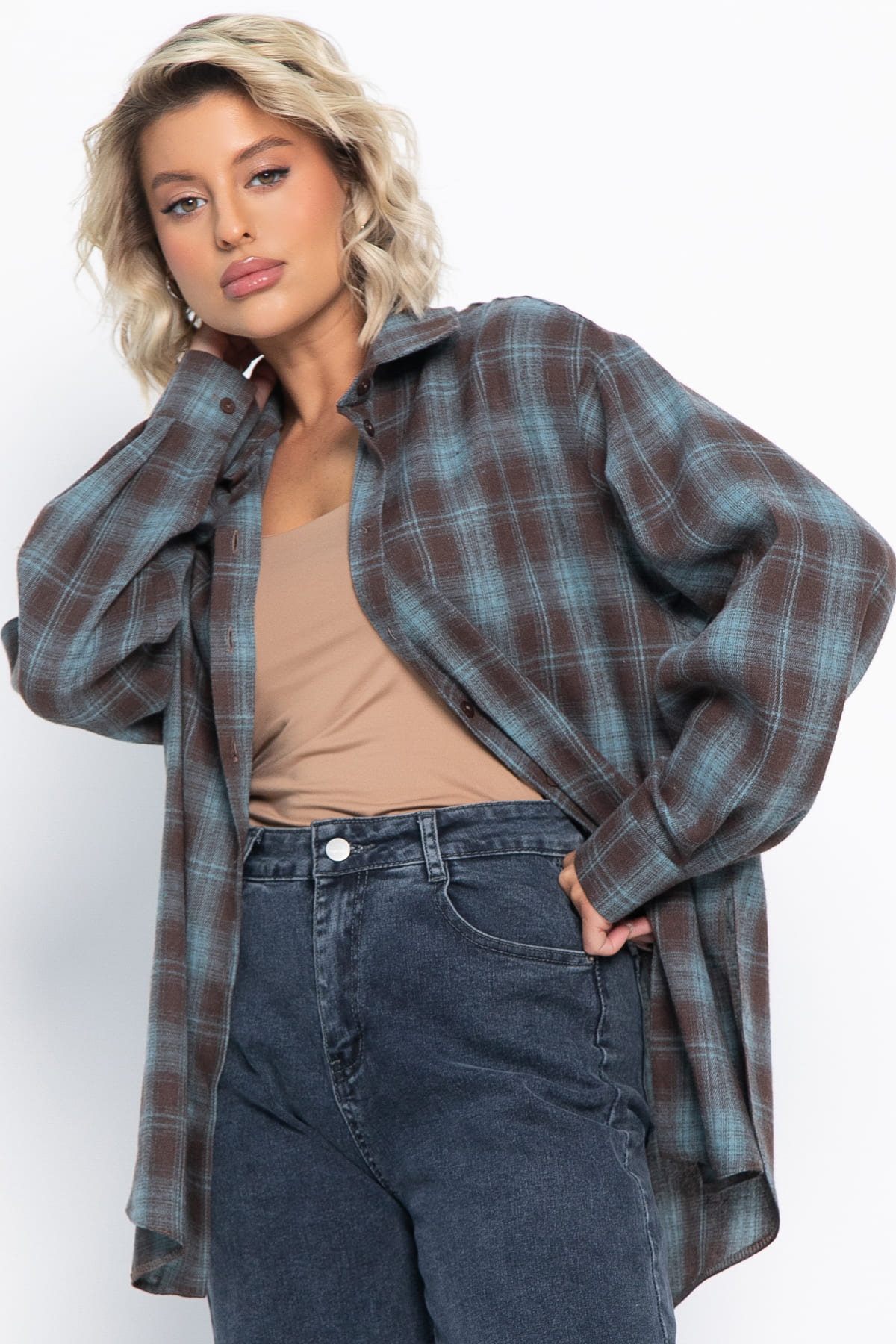 Рубашка Дэлли (шоколад) Б15108-7М