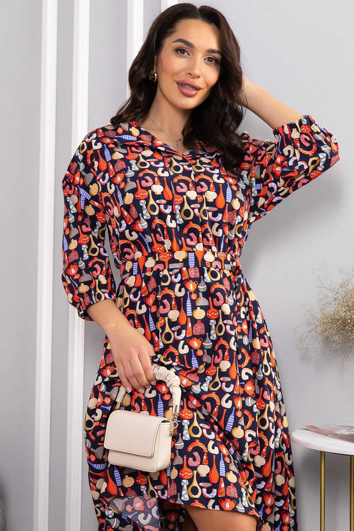 Платье Дамира (разноцветное) П14611-16М