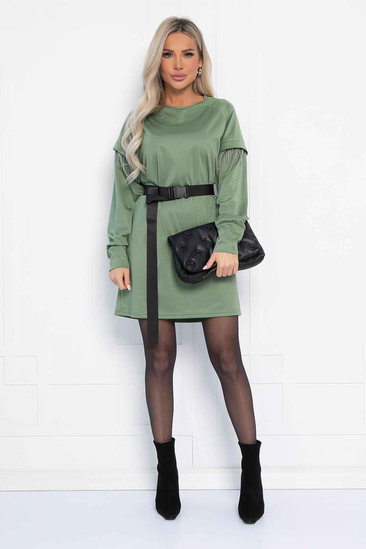 Платье Стелла (оливковое) П12706-5