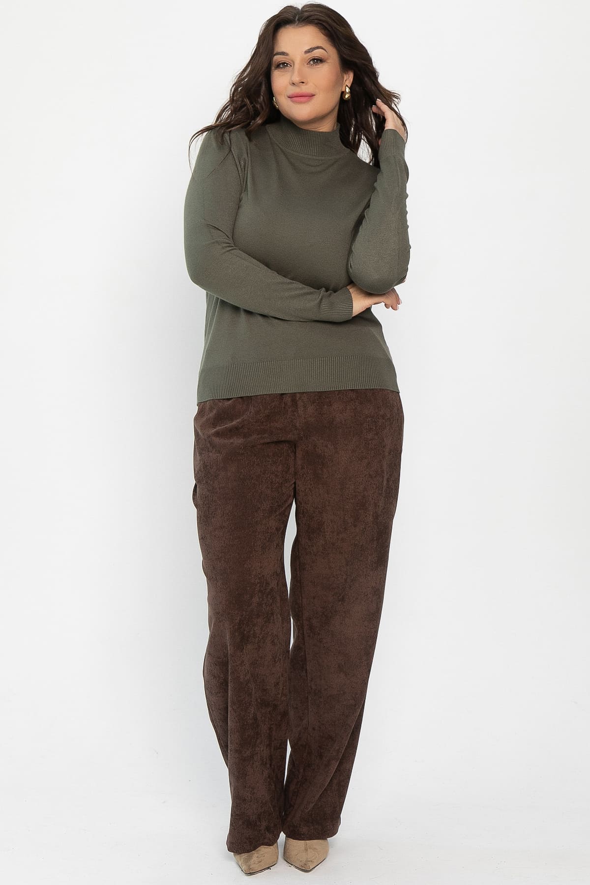 Водолазка Осенняя история (хаки) Б14547-20М