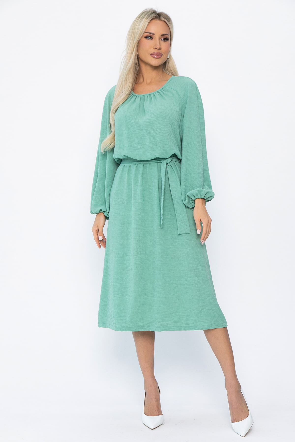 Платье Лорен (фисташка) П13863-10М