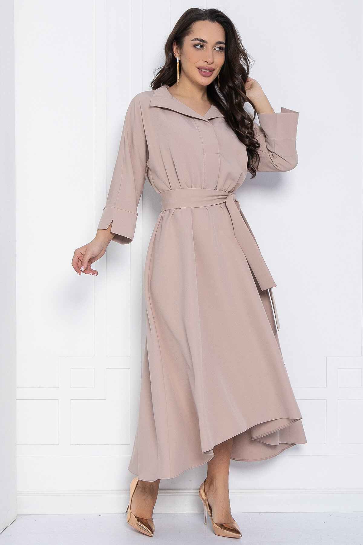 Платье Лорита (бежевое) П12630-16