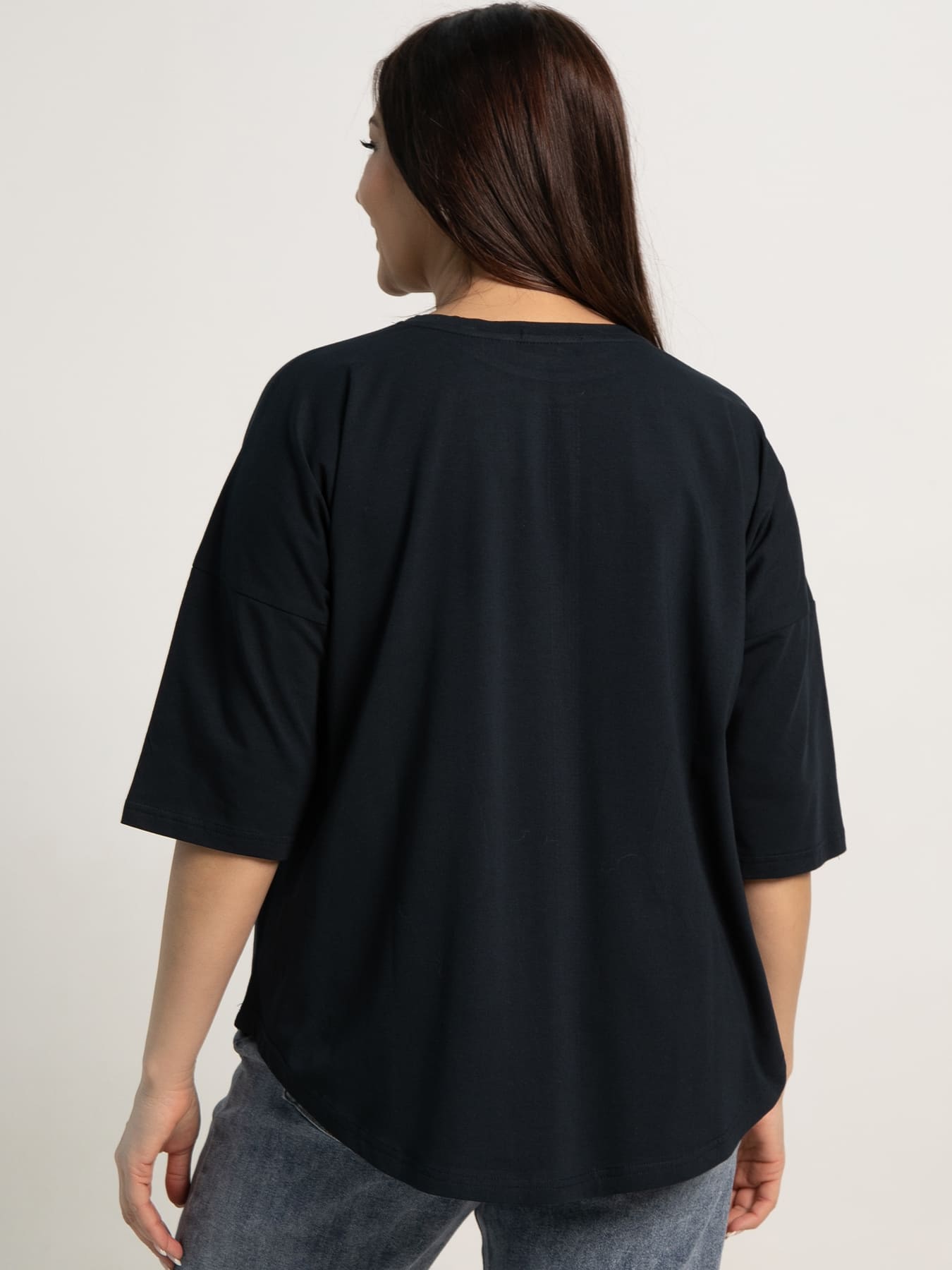 Блуза Магнит (темно-синяя) Б15443-24М