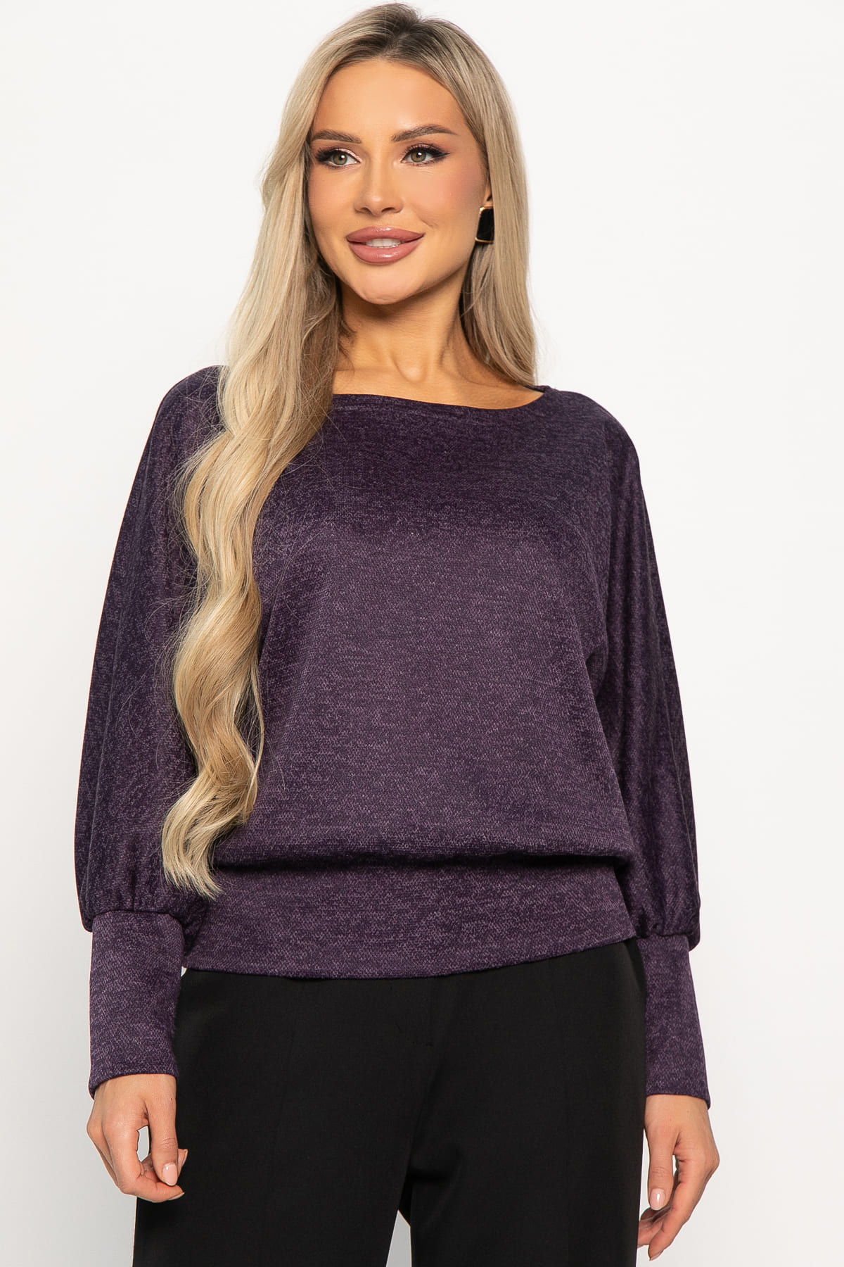 Блуза Гостья из будущего НЬЮ (сливовая) Б14922-19М