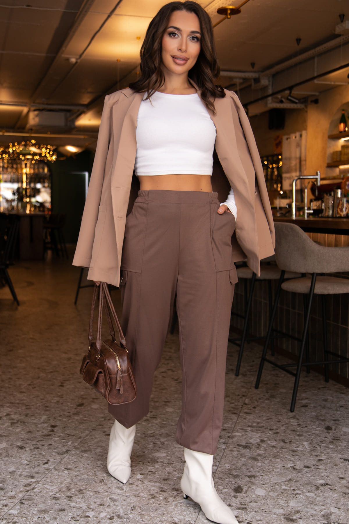 Брюки Браво (светло-коричневые) Б11932