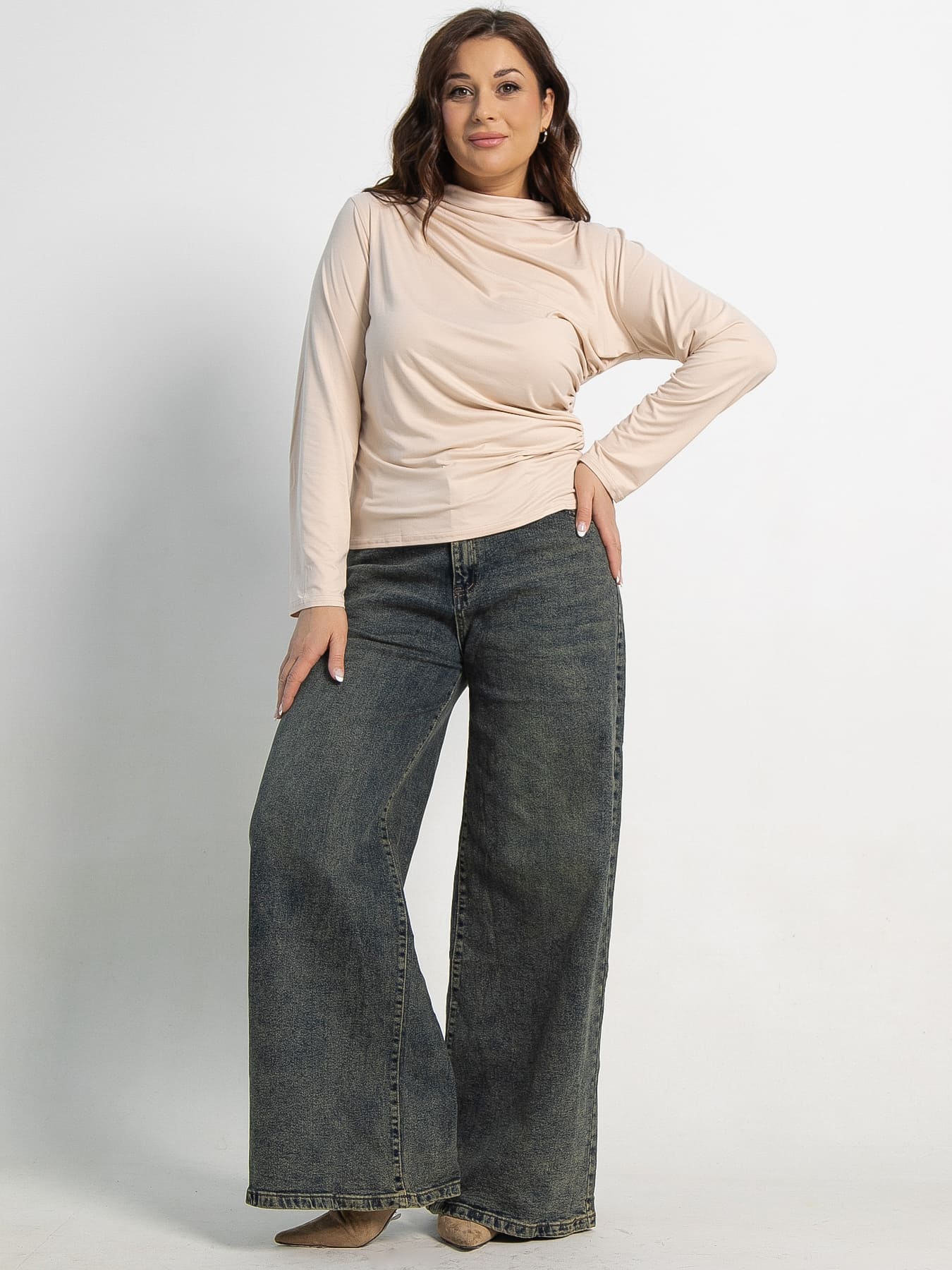 Джинсы Лаччи (сине-зеленые) Б15075-4М