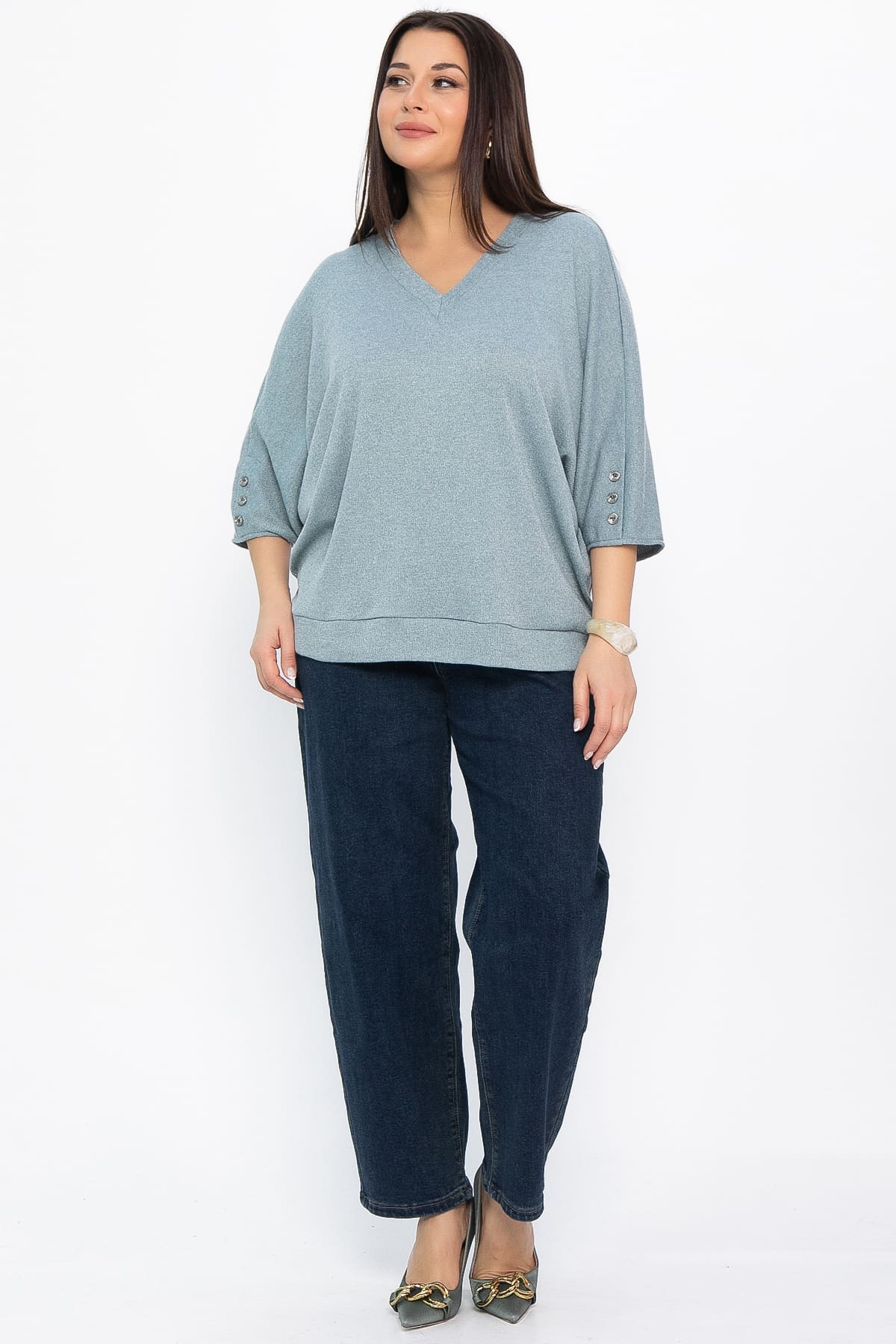 Блуза Вэнсдей (ментоловая) Б14823-4М