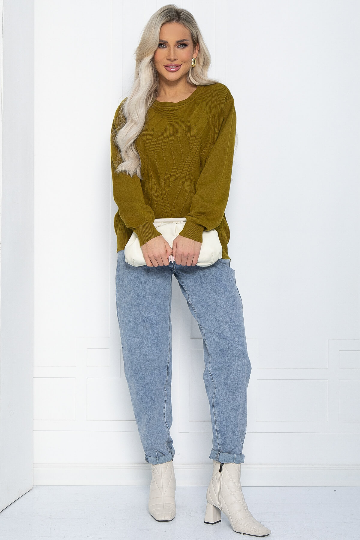 Джемпер Долорес (желто-зеленый) Б12168-12