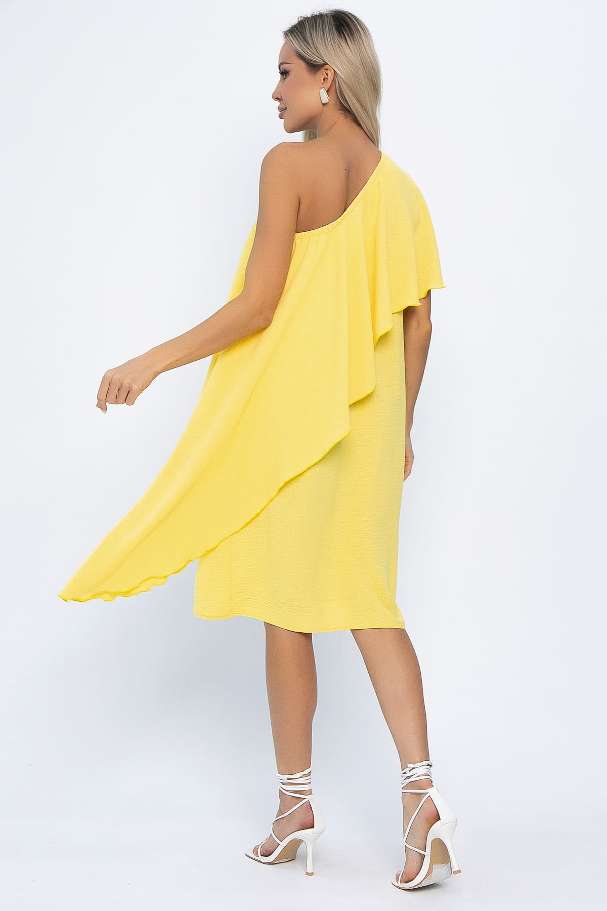 Платье Шардоне (лимонное) П13769-36М