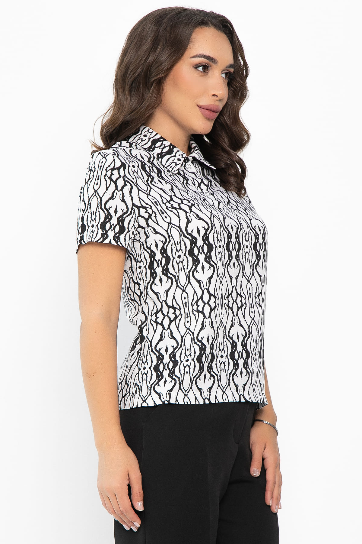 Поло Тренди (белое/узор) Б14094-10М