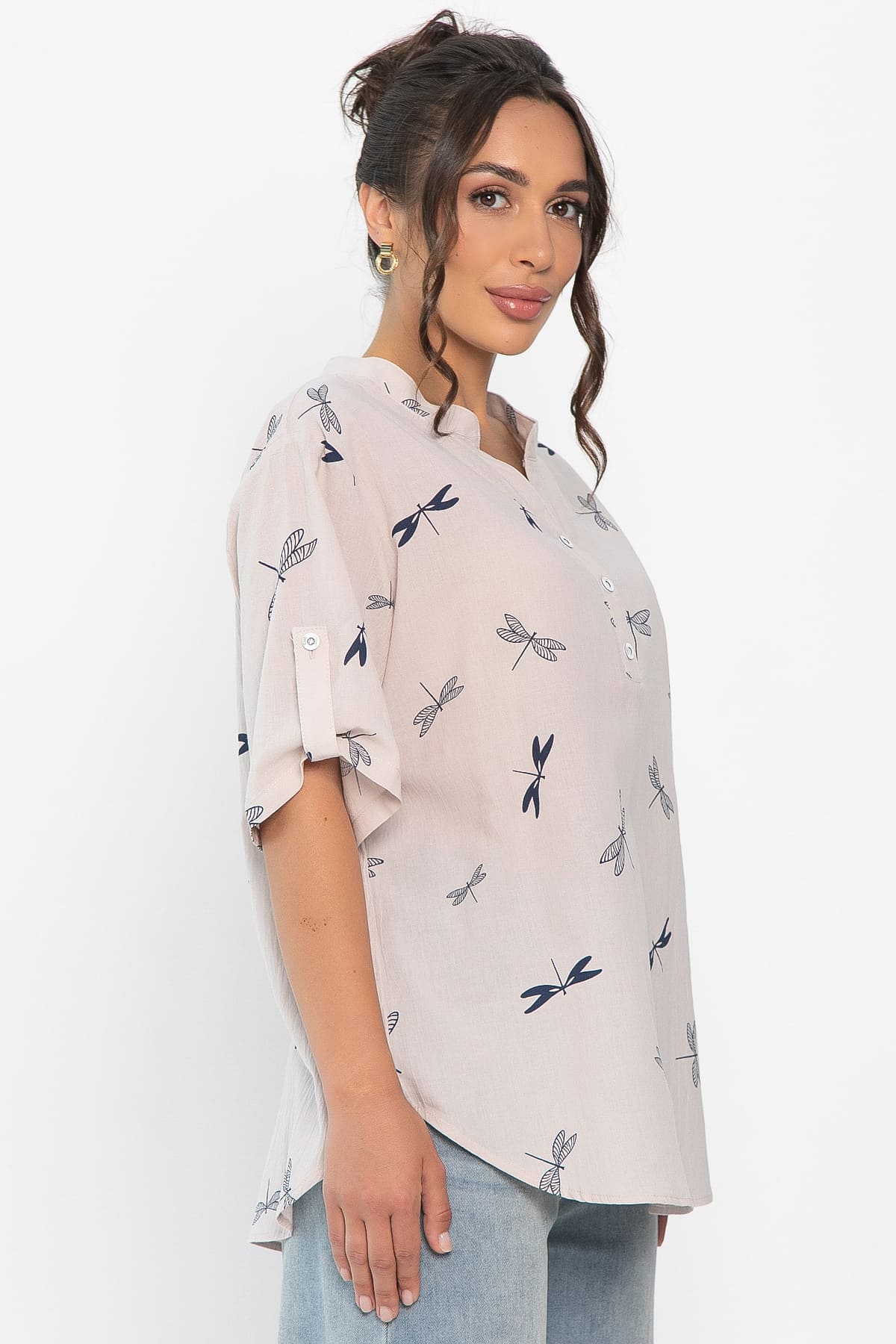 Блуза Флоретта (бежевая) Б13974-20М