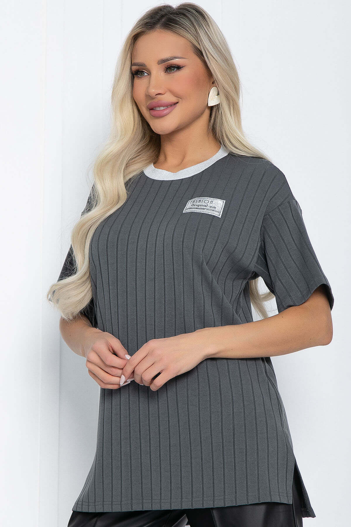 Футболка Ника (серая) Б12435-7