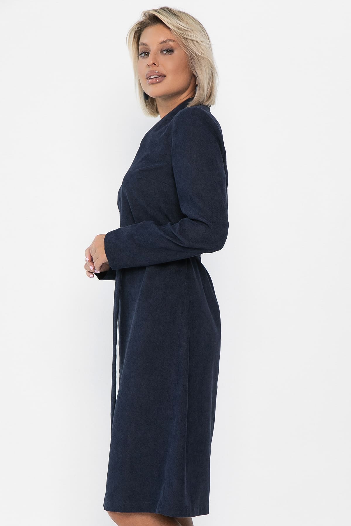 Платье Классическая грация (синее) П13664-19М