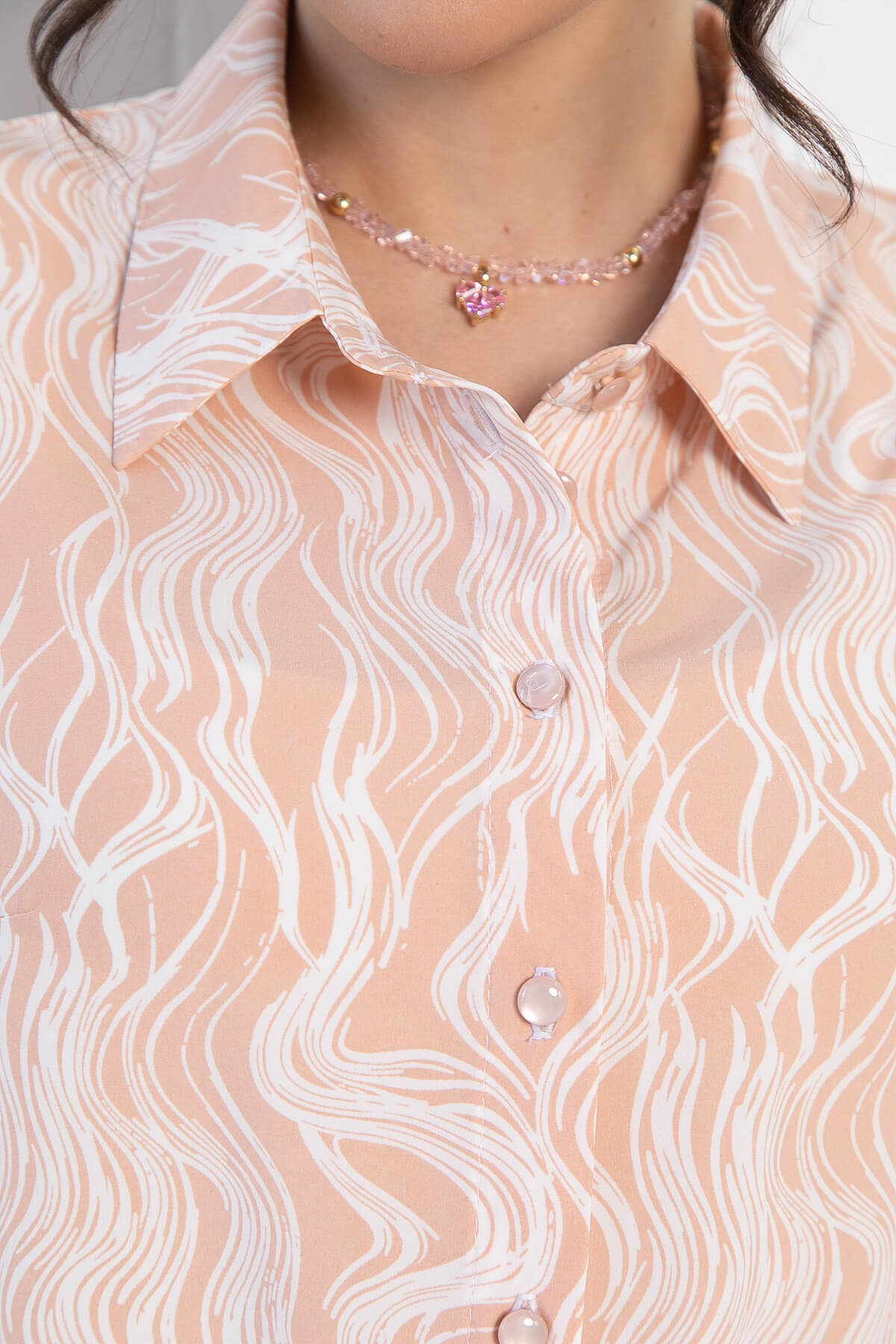 Рубашка Таффи (персиковая) Б12911-29М