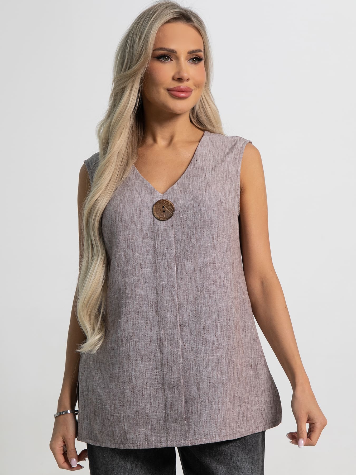 Блуза Натюрель (капучино) Б15447-19М