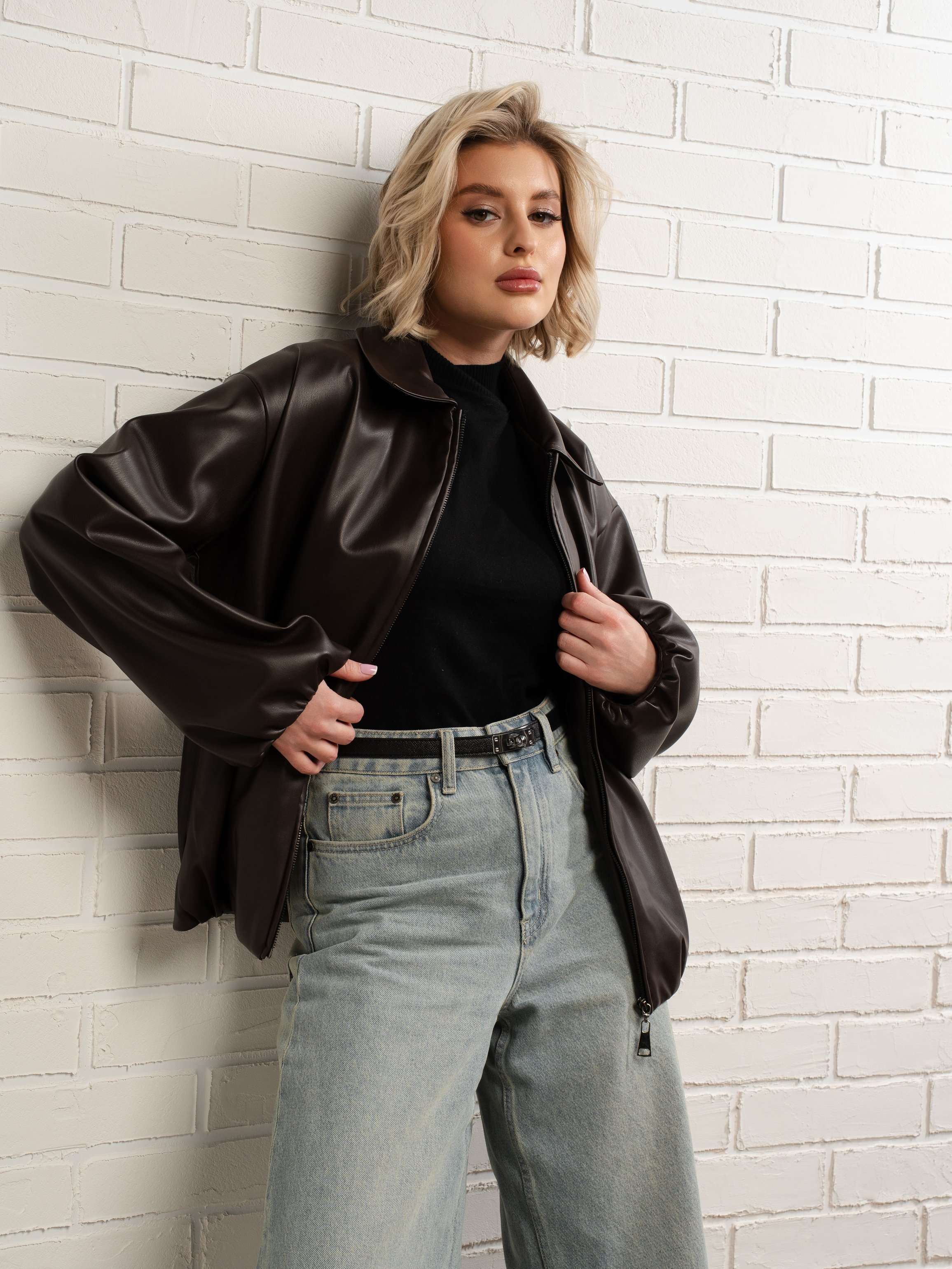 Куртка Поверь в мечту (коричневая) Б15155-7М