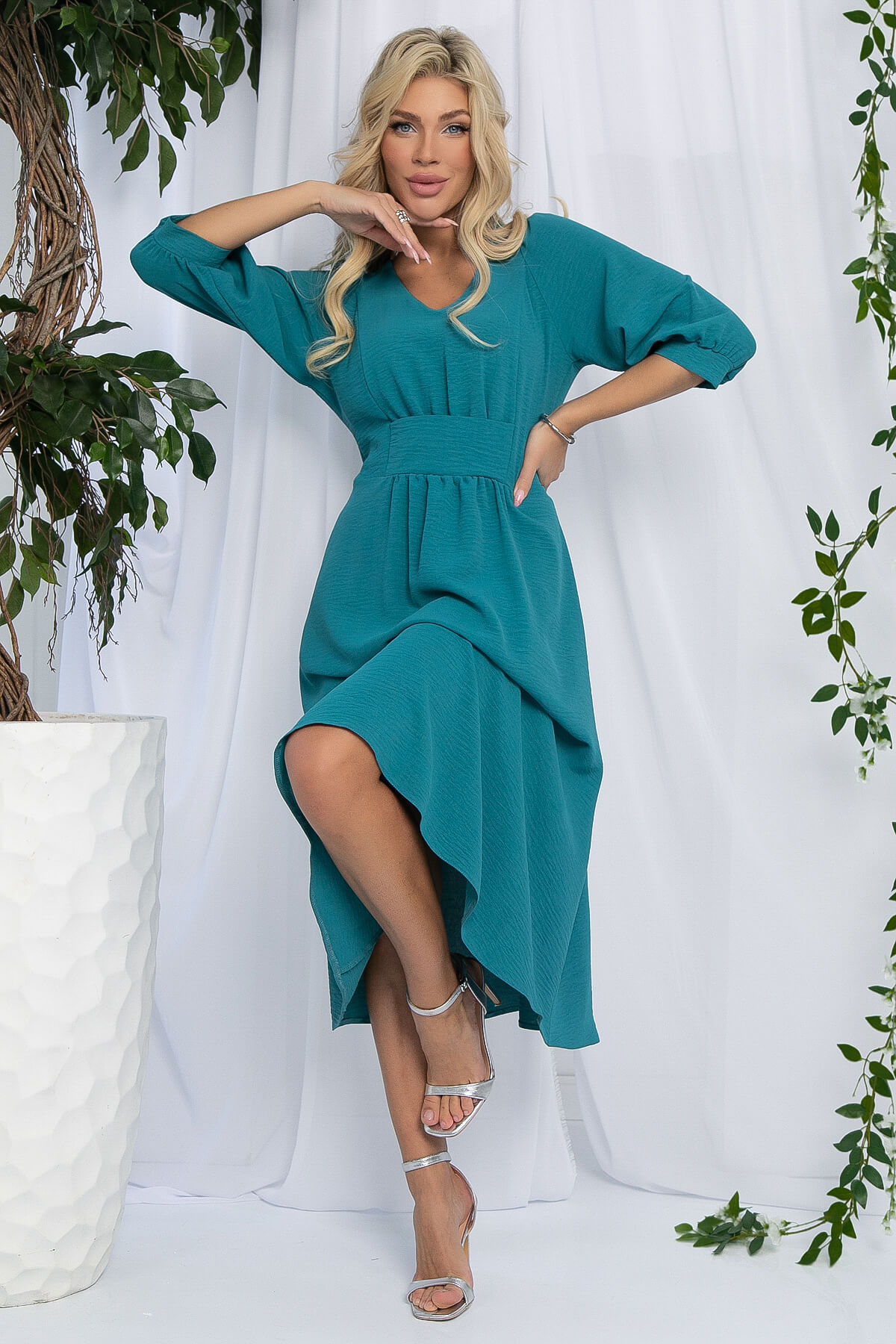 Платье Мадлен (морская волна) П13059-18М